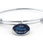 Christian Seek Peace And Pursue It Circle Bangle Bracelet Stainless Steel or 18k Gold" - Express Your Love Gifts