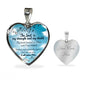 Christian The Lord Is My Strength And My Shield Heart Necklace Stainless Steel or 18k Gold Pendant 18-22" - Express Your Love Gifts