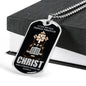 Christian Trucker All Things Dog Tag Stainless Steel or 18k Gold 24" Chain - Express Your Love Gifts