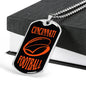 Cincinnati Fan Necklace Dog Tag Stainless Steel or 18k Gold 24" Chain - Express Your Love Gifts