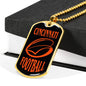 Cincinnati Fan Necklace Dog Tag Stainless Steel or 18k Gold 24" Chain - Express Your Love Gifts
