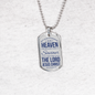 Citizenship In Heaven Necklace Stainless Steel or 18k Gold Dog Tag 24" Chain-Express Your Love Gifts