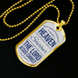 Citizenship In Heaven Necklace Stainless Steel or 18k Gold Dog Tag 24" Chain-Express Your Love Gifts