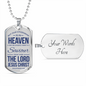Citizenship In Heaven Necklace Stainless Steel or 18k Gold Dog Tag 24" Chain-Express Your Love Gifts