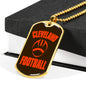 Cleveland Fan Necklace Dog Tag Stainless Steel or 18k Gold 24" Chain - Express Your Love Gifts