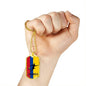 Colombia World Futbol/Soccer Necklace Stainless Steel or 18k Gold Dog Tag 24" Chain-Express Your Love Gifts