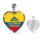 Colombian Princess Necklace Stainless Steel or 18k Gold Heart Pendant 18-22' - Express Your Love Gifts