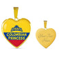 Colombian Princess Necklace Stainless Steel or 18k Gold Heart Pendant 18-22' - Express Your Love Gifts