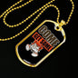 Come Get Some Necklace Stainless Steel or 18k Gold Dog Tag 24" Chain-Express Your Love Gifts