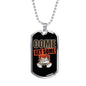 Come Get Some Necklace Stainless Steel or 18k Gold Dog Tag 24" Chain-Express Your Love Gifts