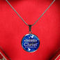 Communion Gift Circle Necklace Stainless Steel or 18k Gold 18-22"-Express Your Love Gifts