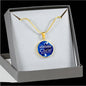Communion Gift Circle Necklace Stainless Steel or 18k Gold 18-22"-Express Your Love Gifts