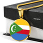 Comoros Flag Necklace Comoros Flag Stainless Steel or 18k Gold 18-22" - Express Your Love Gifts