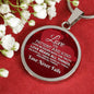 Corinthians Love Bible Verse Necklace Circle Pendant Stainless Steel or 18k Gold 18-22"-Express Your Love Gifts