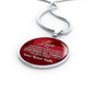 Corinthians Love Bible Verse Necklace Circle Pendant Stainless Steel or 18k Gold 18-22"-Express Your Love Gifts