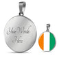 Cote D'Ivoire Flag Necklace Cote D'Ivoire Flag Stainless Steel or 18k Gold 18-22" - Express Your Love Gifts
