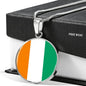 Cote D'Ivoire Flag Necklace Cote D'Ivoire Flag Stainless Steel or 18k Gold 18-22" - Express Your Love Gifts