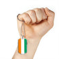 Cote D'Ivoire Flag Necklace Cote D'Ivoire Flag Stainless Steel or 18k Gold Dog Tag 24" - Express Your Love Gifts