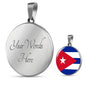 Cuba Flag Necklace Cuba Flag Stainless Steel or 18k Gold 18-22" - Express Your Love Gifts