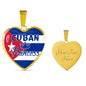 Cuban Princess Necklace Stainless Steel or 18k Gold Heart Pendant 18-22'' - Express Your Love Gifts