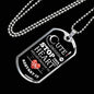 Cute Enough To Stop Your Heart Nurse Necklace Stainless Steel or 18k Gold Dog Tag W 24"-Express Your Love Gifts