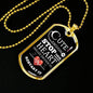 Cute Enough To Stop Your Heart Nurse Necklace Stainless Steel or 18k Gold Dog Tag W 24"-Express Your Love Gifts