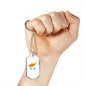 Cyprus Flag Necklace Cyprus Flag Stainless Steel or 18k Gold Dog Tag 24" - Express Your Love Gifts