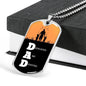 DAD Dedicated And Devoted Necklace Stainless Steel or 18k Gold Dog Tag w 24" Chain-Express Your Love Gifts