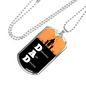 DAD Dedicated And Devoted Necklace Stainless Steel or 18k Gold Dog Tag w 24" Chain-Express Your Love Gifts