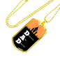 DAD Dedicated And Devoted Necklace Stainless Steel or 18k Gold Dog Tag w 24" Chain-Express Your Love Gifts