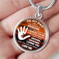 Dad Gift Circle Necklace Stainless Steel or 18k Gold 18-22" Father Gift - Express Your Love Gifts