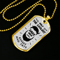 Dad Gift Coolest Dad Ever Stainless Steel or 18k Gold Dog Tag 24" Chain-Express Your Love Gifts