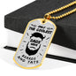 Dad Gift Coolest Dad Ever Stainless Steel or 18k Gold Dog Tag 24" Chain-Express Your Love Gifts