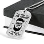 Dad Gift Coolest Dad Ever Stainless Steel or 18k Gold Dog Tag 24" Chain-Express Your Love Gifts