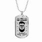 Dad Gift Coolest Dad Ever Stainless Steel or 18k Gold Dog Tag 24" Chain-Express Your Love Gifts
