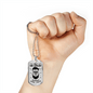 Dad Gift Coolest Dad Ever Stainless Steel or 18k Gold Dog Tag 24" Chain-Express Your Love Gifts