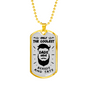 Dad Gift Coolest Dad Ever Stainless Steel or 18k Gold Dog Tag 24" Chain-Express Your Love Gifts