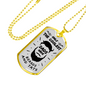 Dad Gift Coolest Dad Ever Stainless Steel or 18k Gold Dog Tag 24" Chain-Express Your Love Gifts