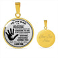 Dad Necklace Gift Dad Greatest Motivation Necklace Stainless Steel or 18k Gold Heart Pendant 18-22" Gift For Father - Express Your Love Gifts