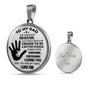 Dad Necklace Gift Dad Greatest Motivation Necklace Stainless Steel or 18k Gold Heart Pendant 18-22" Gift For Father - Express Your Love Gifts