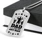 Dad Not Just Any Man Stainless Steel or 18k Gold Dog Tag 24" Chain-Express Your Love Gifts