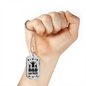 Dad Not Just Any Man Stainless Steel or 18k Gold Dog Tag 24" Chain-Express Your Love Gifts