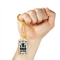 Dad Not Just Any Man Stainless Steel or 18k Gold Dog Tag 24" Chain-Express Your Love Gifts