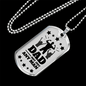 Dad Not Just Any Man Stainless Steel or 18k Gold Dog Tag 24" Chain-Express Your Love Gifts