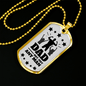 Dad Not Just Any Man Stainless Steel or 18k Gold Dog Tag 24" Chain-Express Your Love Gifts