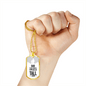 Dad You Are Someone Necklace Stainless Steel or 18k Gold Dog Tag 24" Chain-Express Your Love Gifts