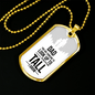 Dad You Are Someone Necklace Stainless Steel or 18k Gold Dog Tag 24" Chain-Express Your Love Gifts