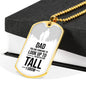 Dad You Are Someone Necklace Stainless Steel or 18k Gold Dog Tag 24" Chain-Express Your Love Gifts