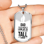 Dad You Are Someone Necklace Stainless Steel or 18k Gold Dog Tag 24" Chain-Express Your Love Gifts
