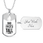 Dad You Are Someone Necklace Stainless Steel or 18k Gold Dog Tag 24" Chain-Express Your Love Gifts
